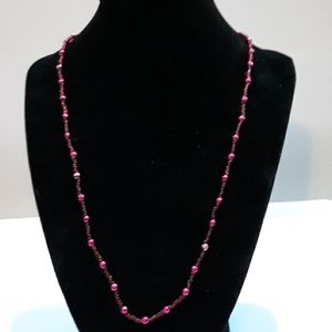 Beaded purple necklace
